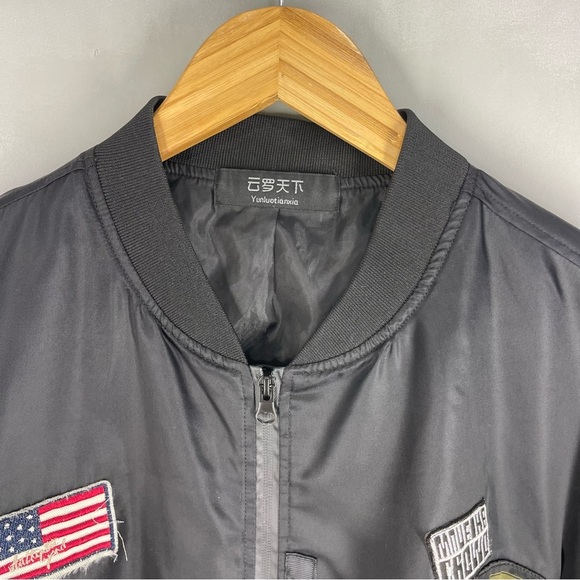 Men's Slim Fit Bomber Jacket - Casual Korean Style Spring & Autumn Outerwear - Picture 5 of 10